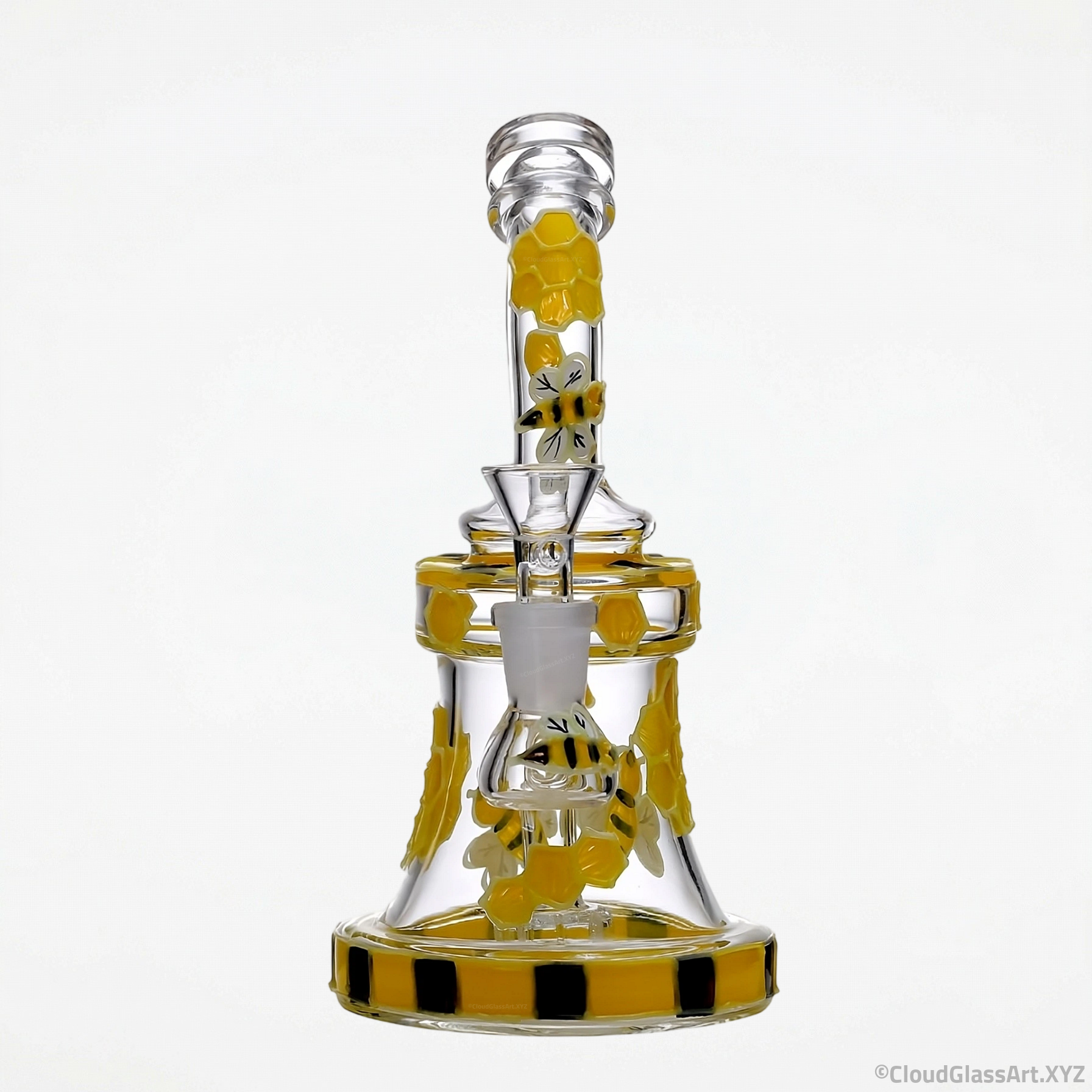 Luminous Bee Glass WaterPipe ©CloudGlassArt
