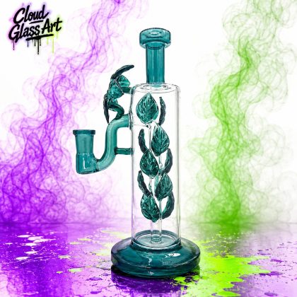 8.9" Leaf Glass Bong