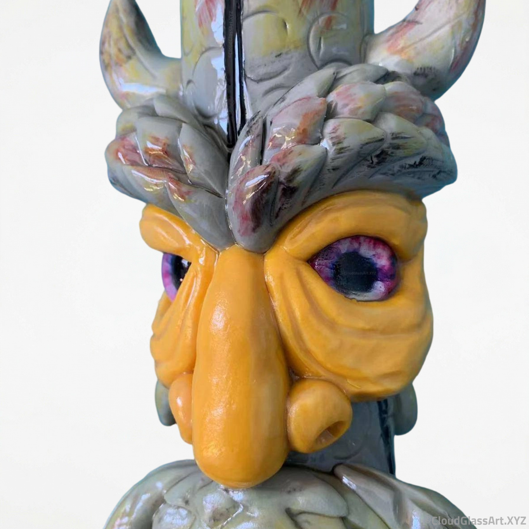 Demon Owl Glass Bong ©CloudGlassArt