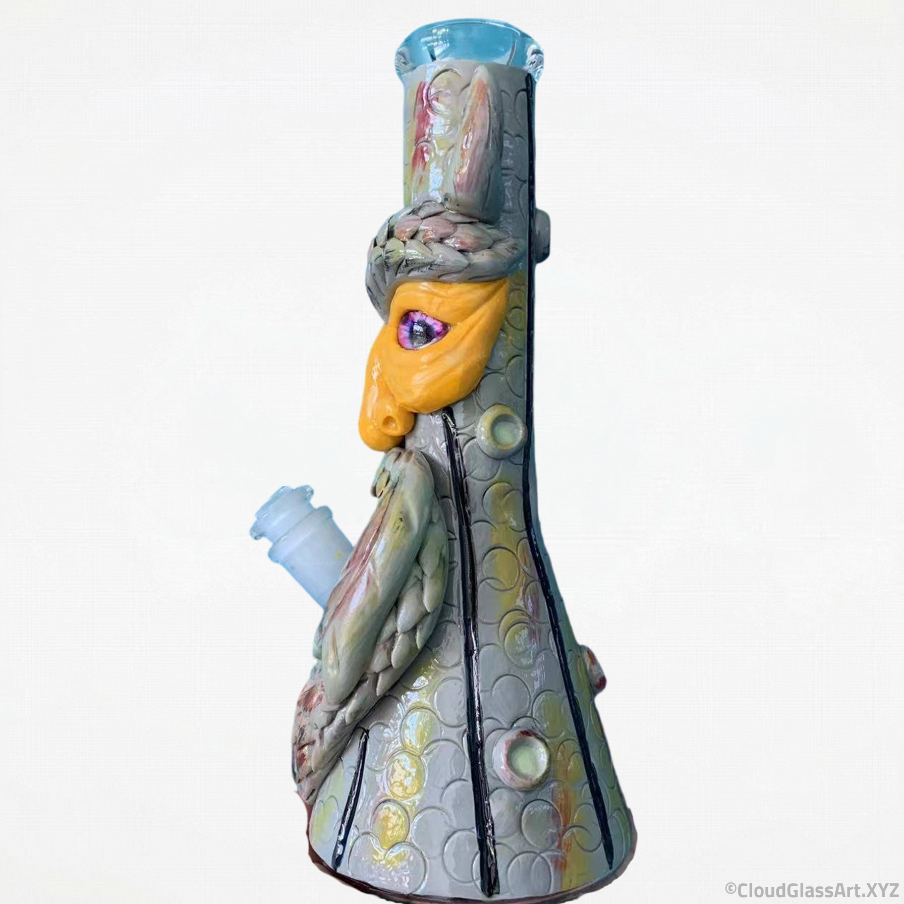 Demon Owl Glass Bong ©CloudGlassArt