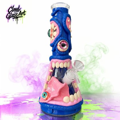 9.8" Eyeball Monster Glass Bong