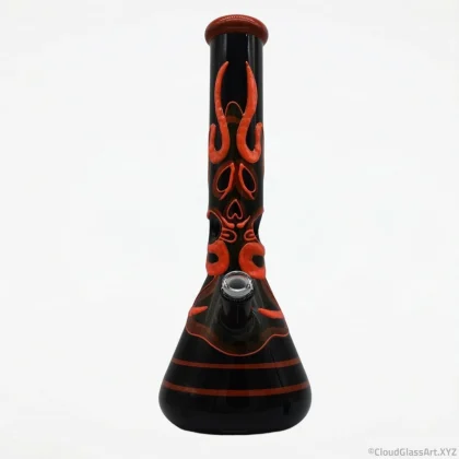 Luminous Ghostface Glass Bong ©CloudGlassArt