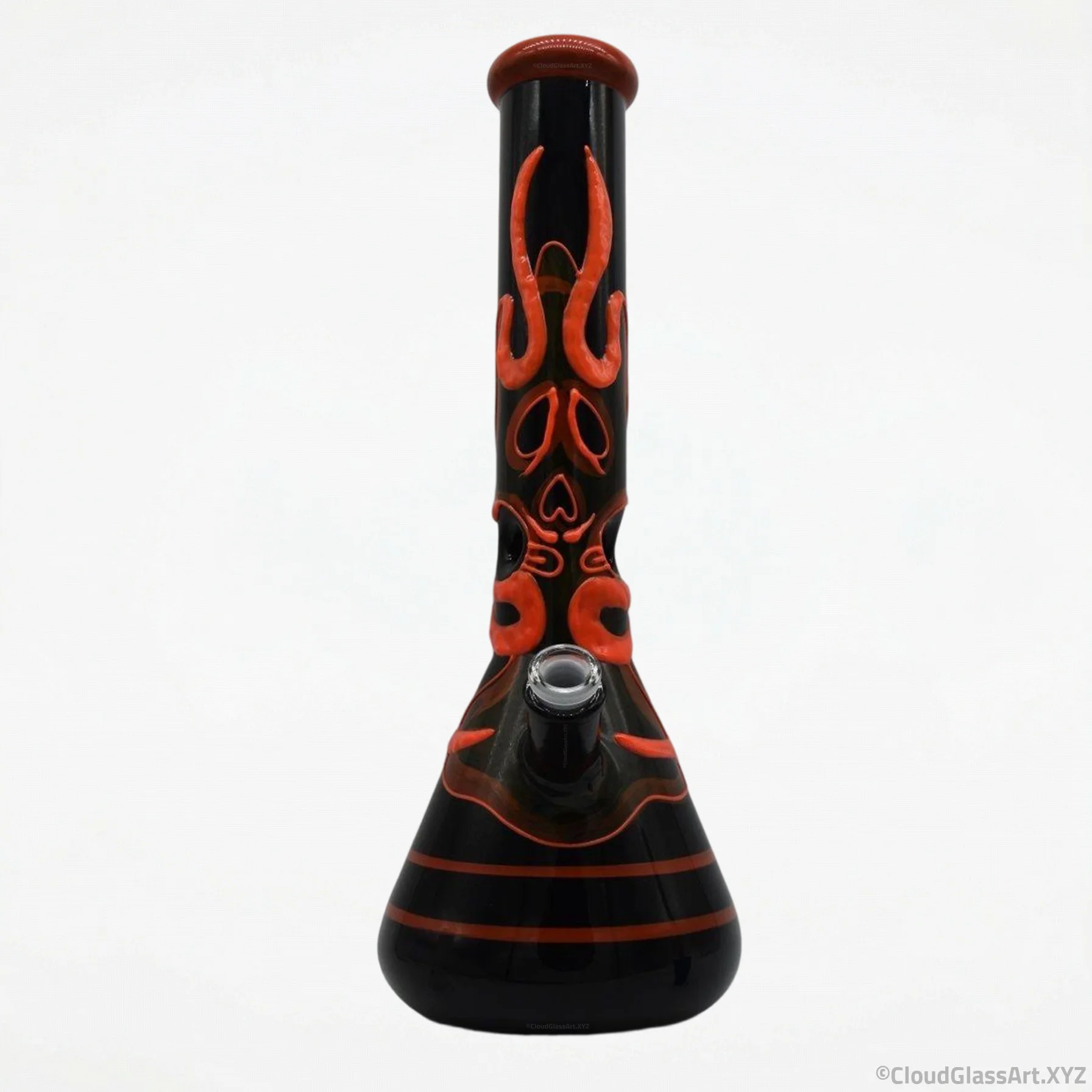 Luminous Ghostface Glass Bong ©CloudGlassArt